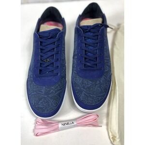 Novella The King Blue Suede Sneakers Men's 12 Womens 13.5 NWOT Designer w/ Bag
